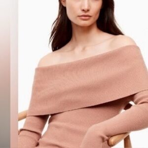 Wilfred Croquis Off The Shoulder Sweater Grey Like New!
